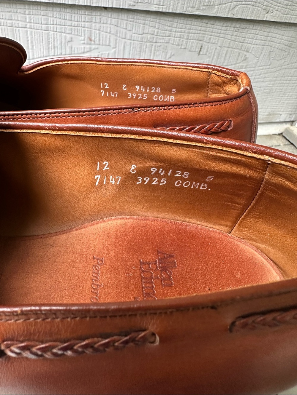 Allen Edmonds  Pembrooke Vintage Tassel Leather Loafers |Cognac~12 - Picture 8 of 9